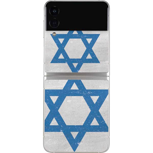 Israel Flag Distressed Galaxy Z Flip4 5G Skin